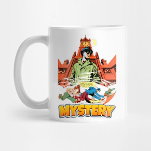 Mystery Midnight vs Bullets Balow Retro Vintage Comic Mug